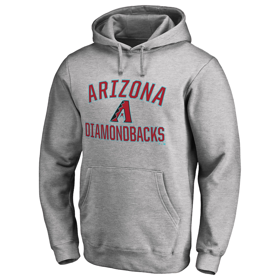 Men's Arizona Diamondbacks Ash Victory Arch Pullover Hoodie Men's Arizona Diamondbacks Ash Victory Arch Pullover Hoodie