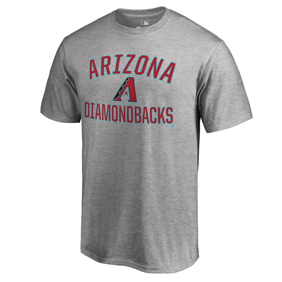 Men's Arizona Diamondbacks Ash Victory Arch T-Shirt Men's Arizona Diamondbacks Ash Victory Arch T-Shirt