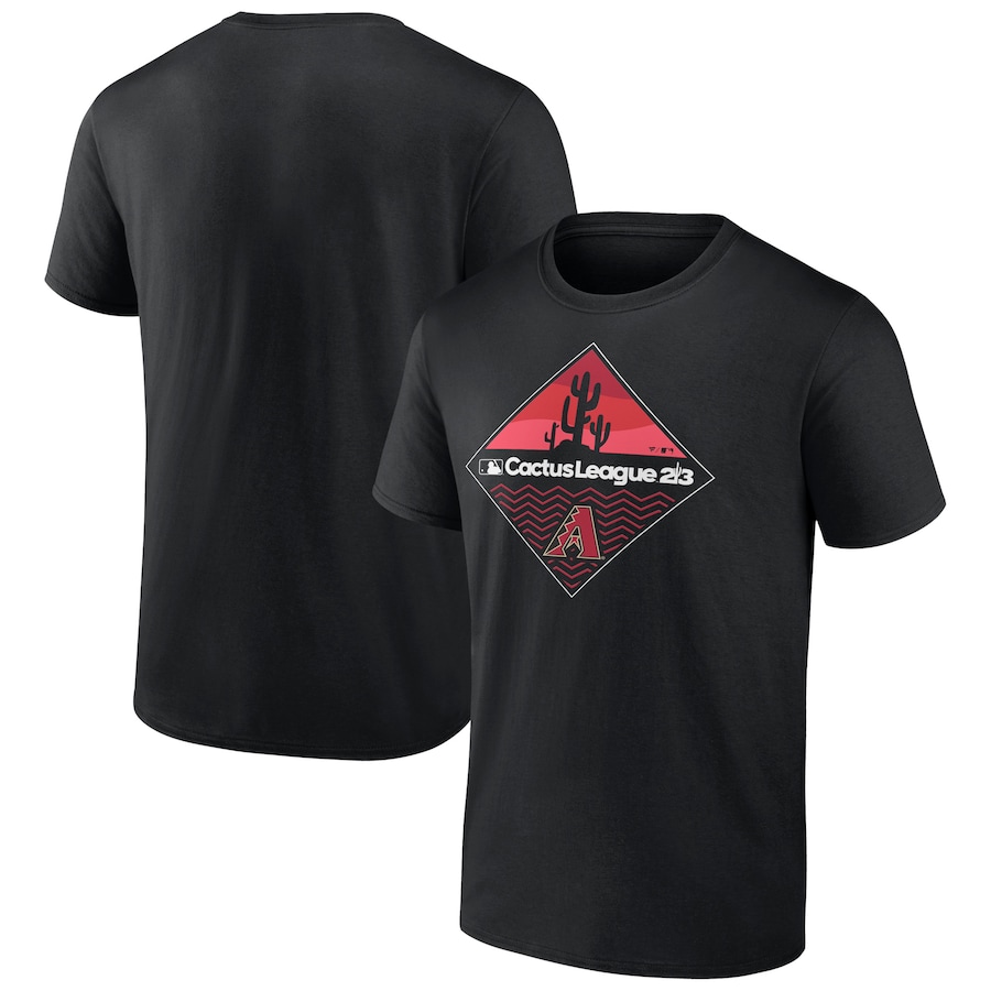 Men's Arizona Diamondbacks Black 2023 MLB Spring Training Diamond T-Shirt Men's Arizona Diamondbacks Black 2023 MLB Spring Training Diamond T-Shirt