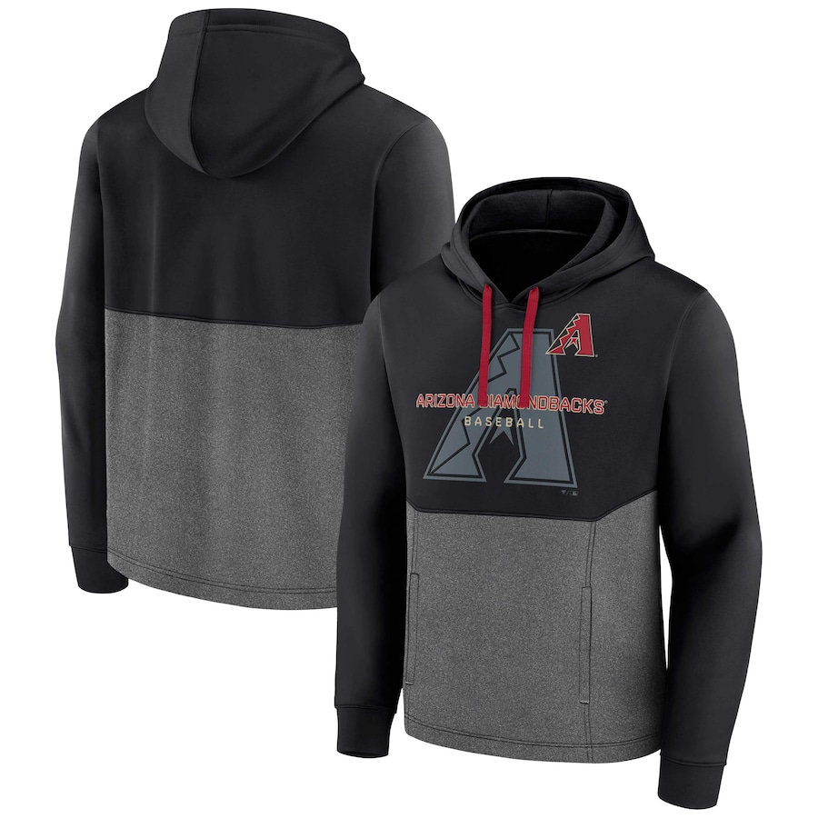 Men's Arizona Diamondbacks Black Call the Shots Pullover Hoodie Men's Arizona Diamondbacks Black Call the Shots Pullover Hoodie