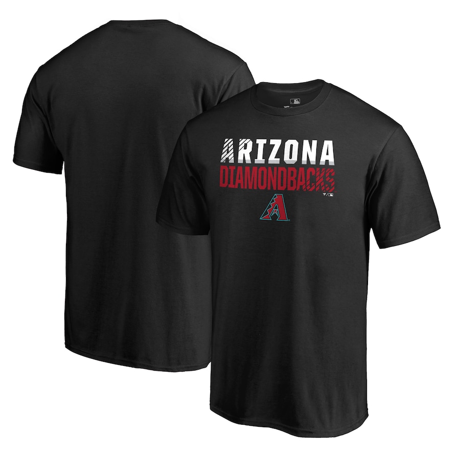 Men's Arizona Diamondbacks Black Fade Out T-Shirt Men's Arizona Diamondbacks Black Fade Out T-Shirt
