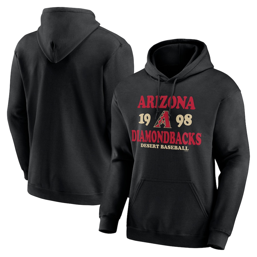 Men's Arizona Diamondbacks Black Fierce Competitor Pullover Hoodie Men's Arizona Diamondbacks Black Fierce Competitor Pullover Hoodie