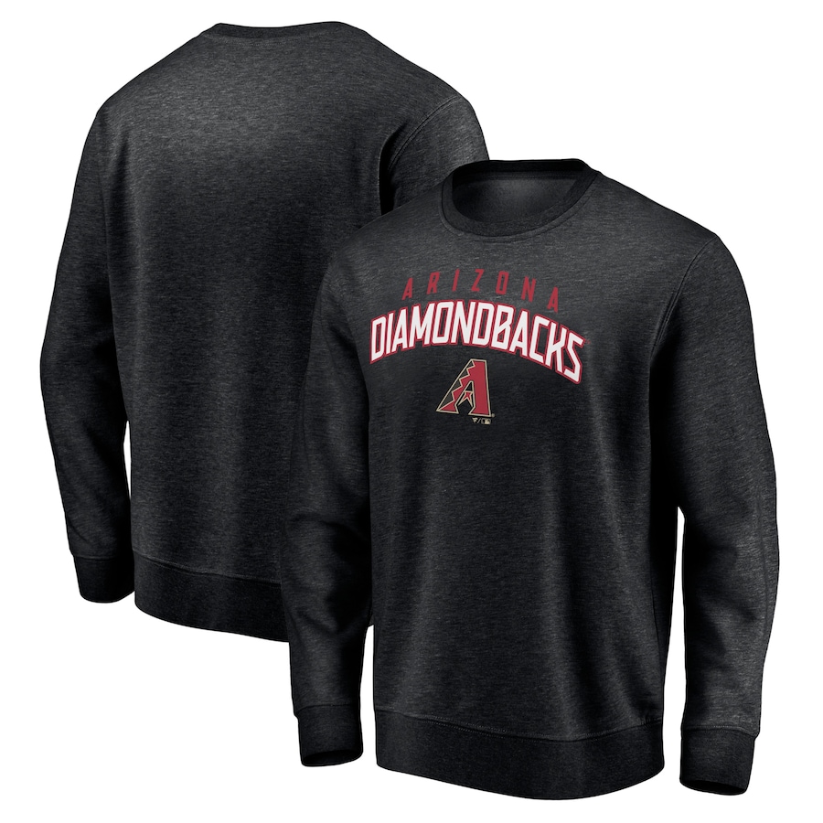 Men's Arizona Diamondbacks Black Gametime Arch Pullover Sweatshirt Men's Arizona Diamondbacks Black Gametime Arch Pullover Sweatshirt
