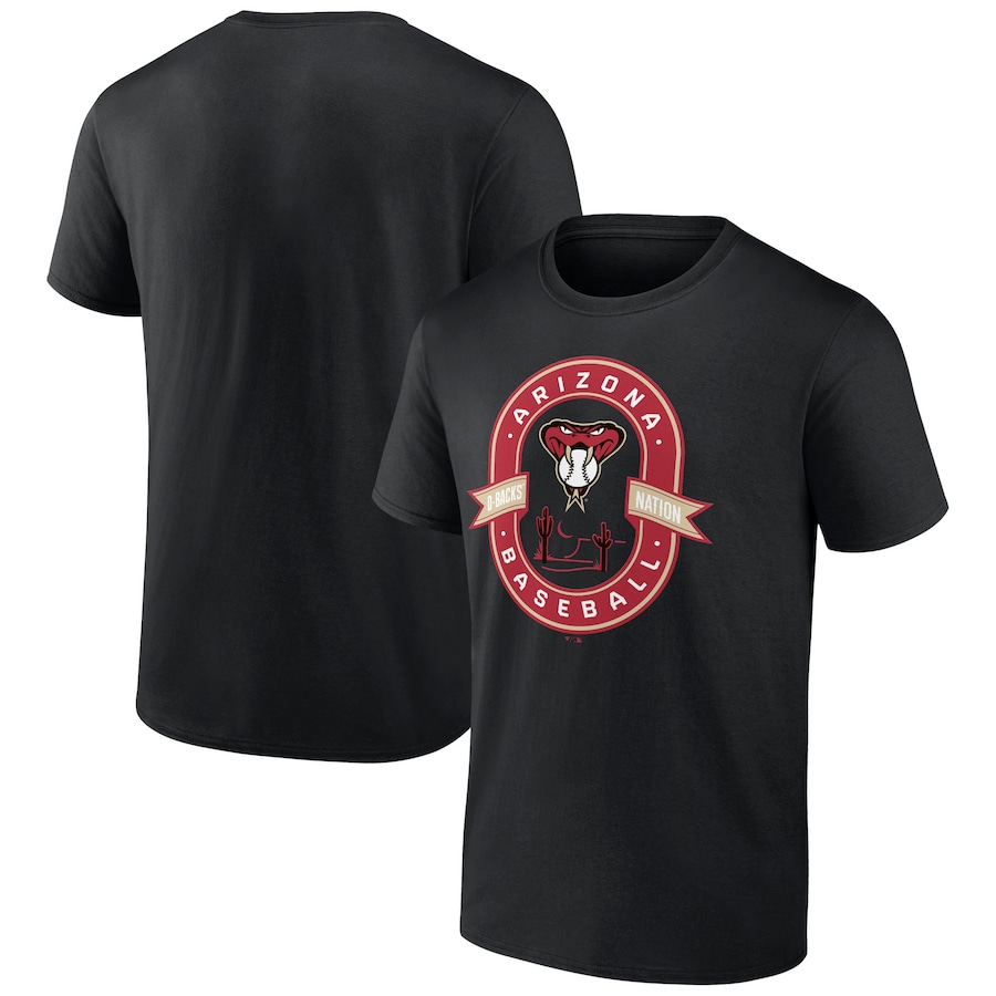 Men's Arizona Diamondbacks Black Glory Bound D-Backs Nation T-Shirt Men's Arizona Diamondbacks Black Glory Bound D-Backs Nation T-Shirt