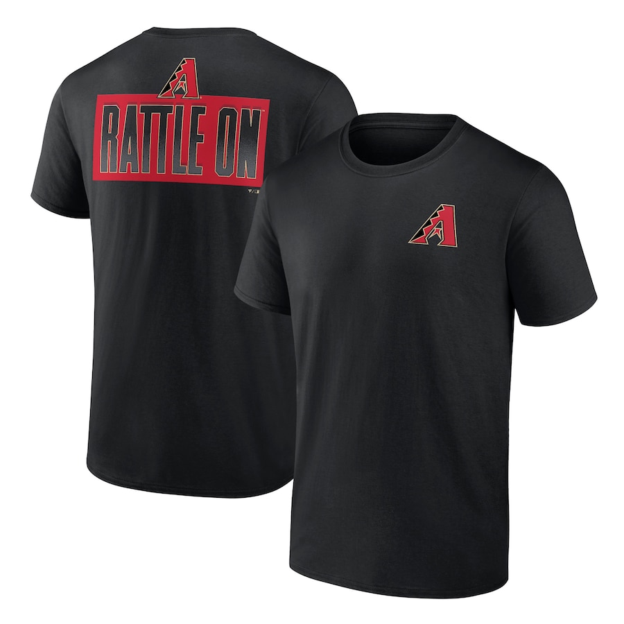 Men's Arizona Diamondbacks Black Hometown Collection Rattle On T-Shirt Men's Arizona Diamondbacks Black Hometown Collection Rattle On T-Shirt