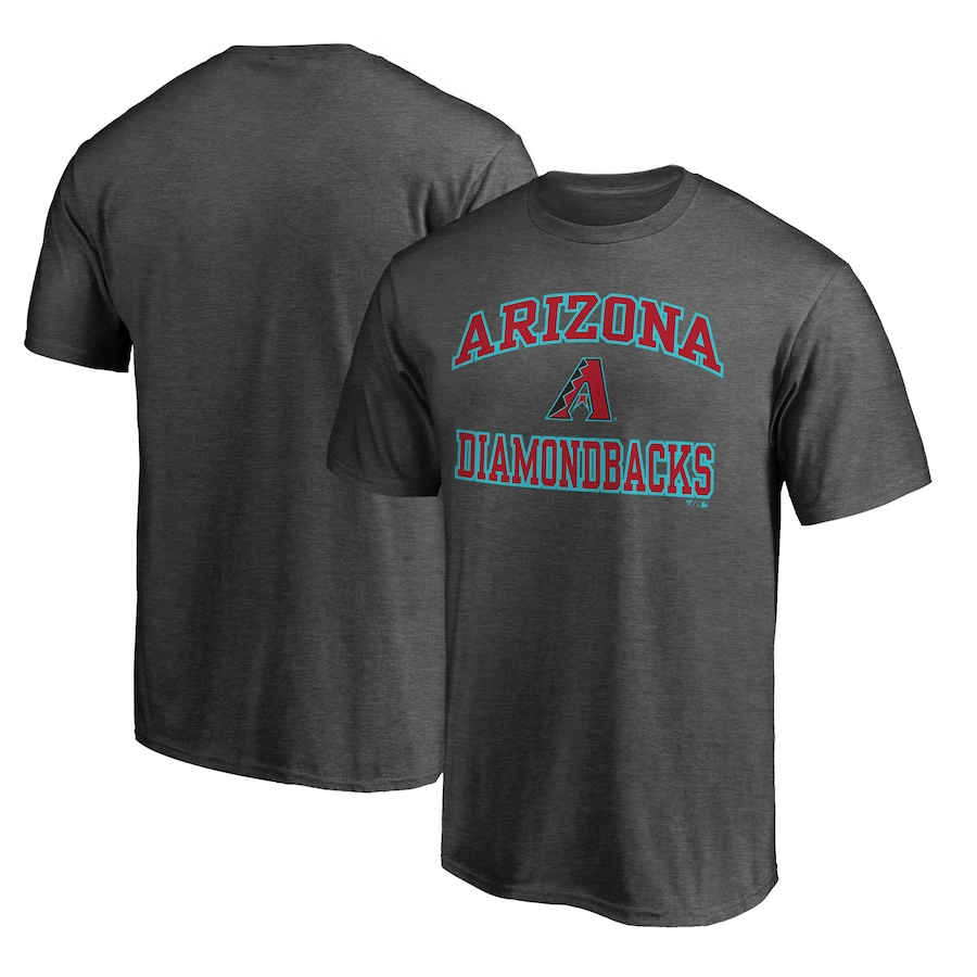 Men's Arizona Diamondbacks Charcoal Heart and Soul T-Shirt Men's Arizona Diamondbacks Charcoal Heart and Soul T-Shirt