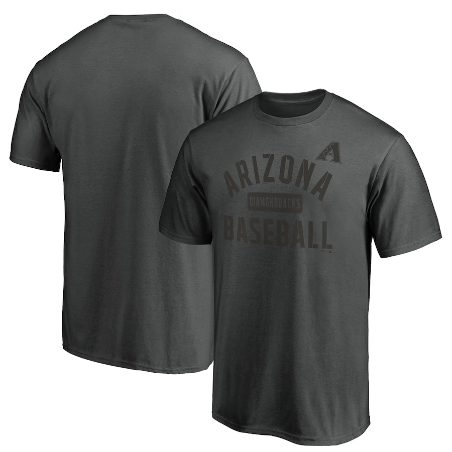 Men's Arizona Diamondbacks Charcoal Team Primary Pill T-Shirt Men's Arizona Diamondbacks Charcoal Team Primary Pill T-Shirt