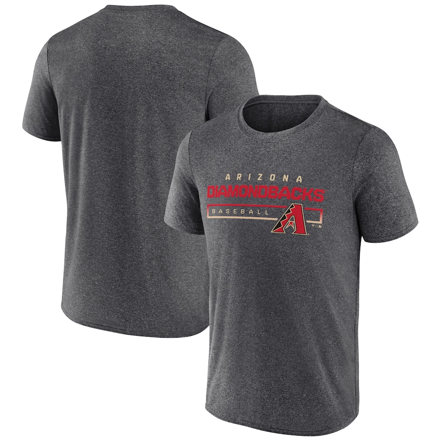 Men's Arizona Diamondbacks Heathered Charcoal Durable Goods Synthetic T-Shirt Men's Arizona Diamondbacks Heathered Charcoal Durable Goods Synthetic T-Shirt