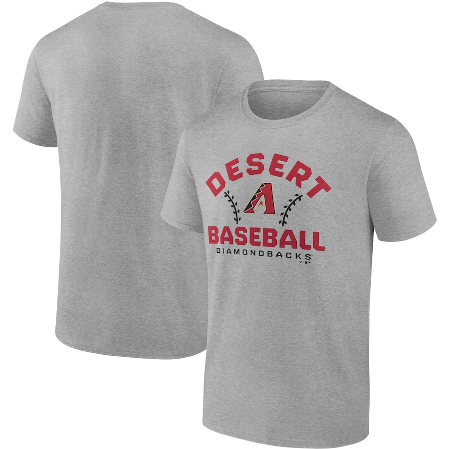 Men's Arizona Diamondbacks Heathered Gray Iconic Go for Two T-Shirt