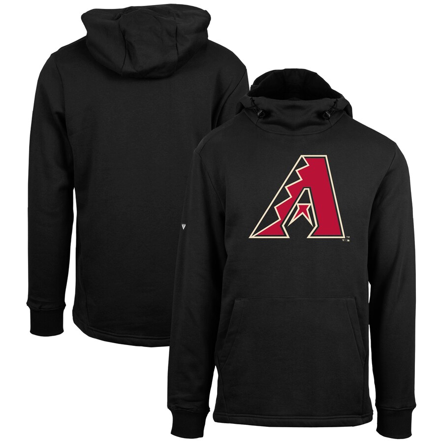 Men's Arizona Diamondbacks Levelwear Black Shift Sportswear Core Logo Pullover Hoodie Men's Arizona Diamondbacks Levelwear Black Shift Sportswear Core Logo Pullover Hoodie