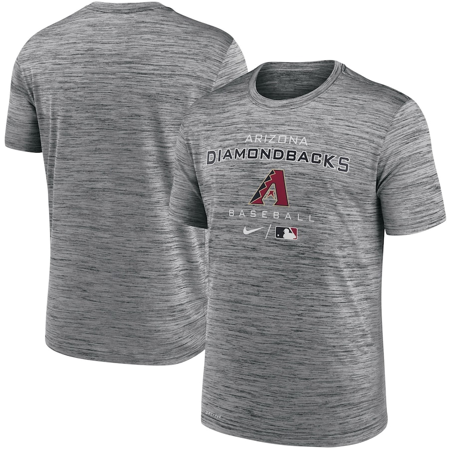 Men's Arizona Diamondbacks Nike Anthracite Authentic Collection Velocity Practice Performance T-Shirt Men's Arizona Diamondbacks Nike Anthracite Authentic Collection Velocity Practice Performance T-Shirt