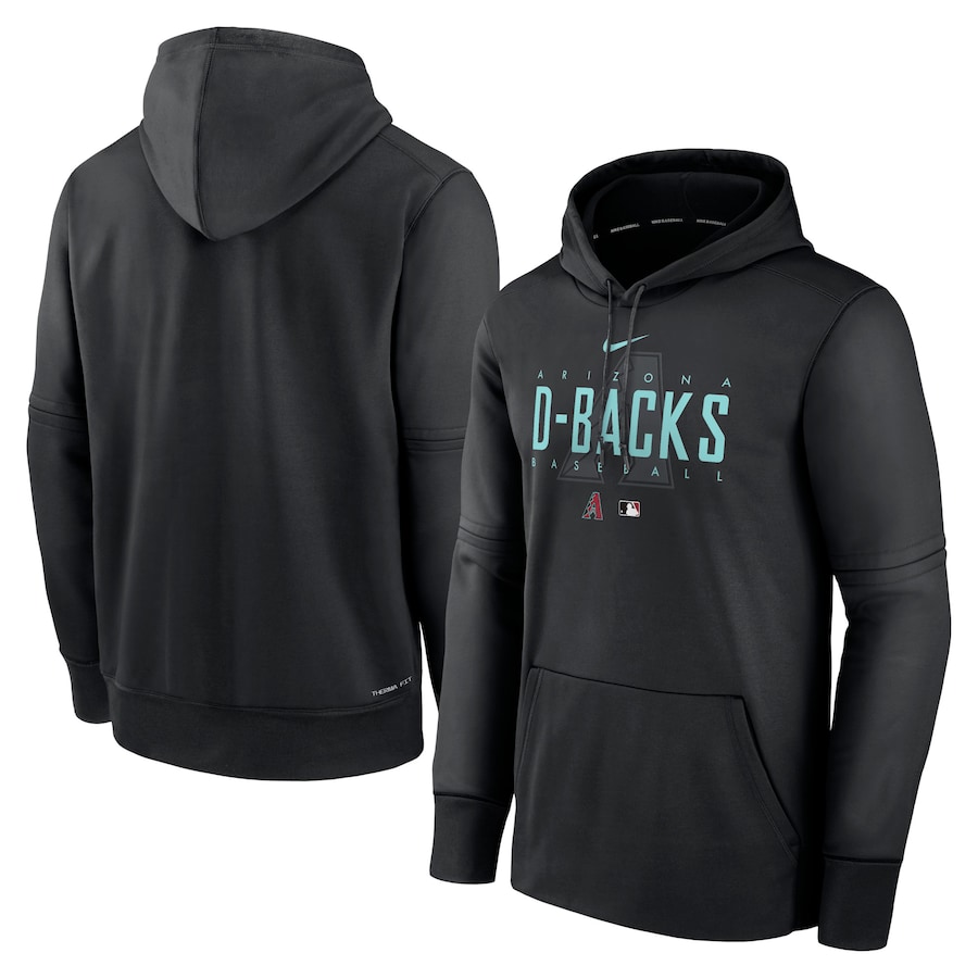 Men's Arizona Diamondbacks Nike Black Authentic Collection Pregame Performance Pullover Hoodie Men's Arizona Diamondbacks Nike Black Authentic Collection Pregame Performance Pullover Hoodie