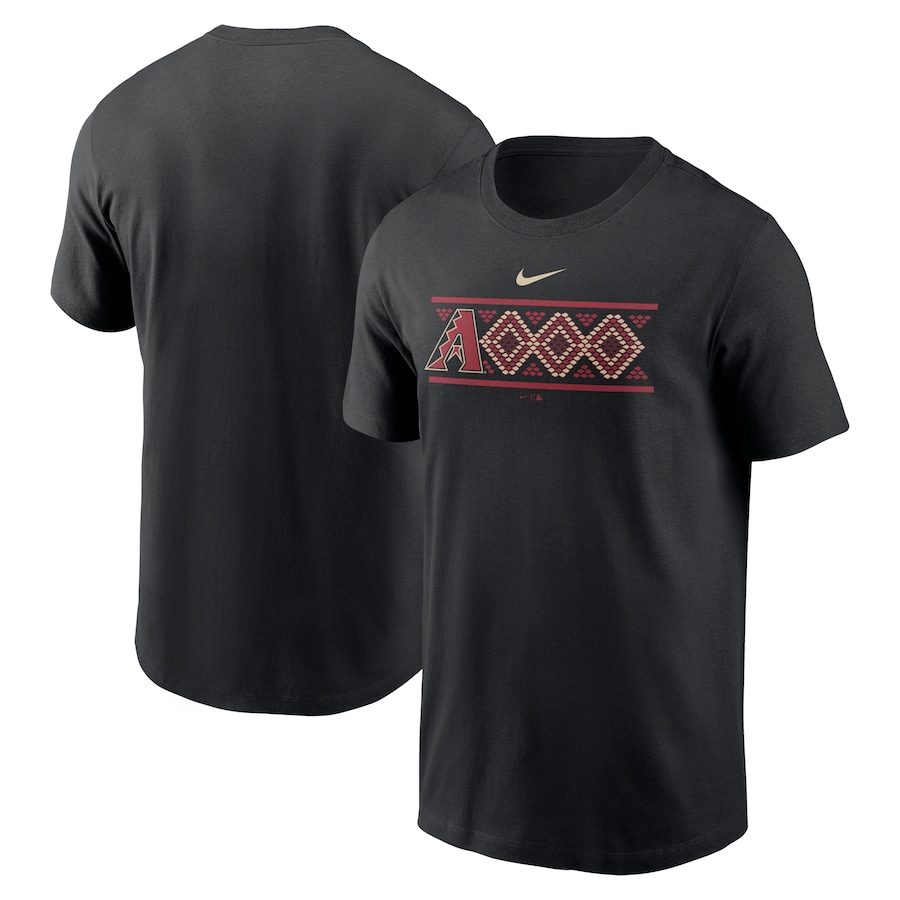 Men's Arizona Diamondbacks Nike Black Logo Local Team T-Shirt Men's Arizona Diamondbacks Nike Black Logo Local Team T-Shirt