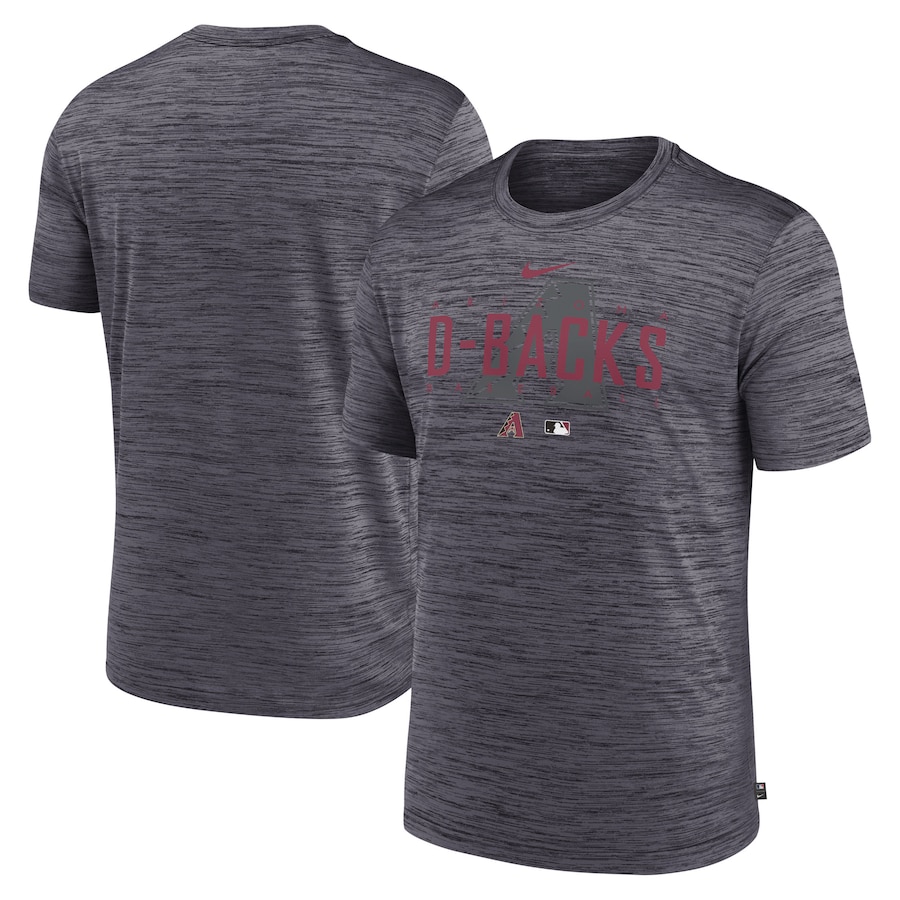 Men's Arizona Diamondbacks Nike Heather Charcoal Authentic Collection Velocity Performance Practice T-Shirt Men's Arizona Diamondbacks Nike Heather Charcoal Authentic Collection Velocity Performance Practice T-Shirt