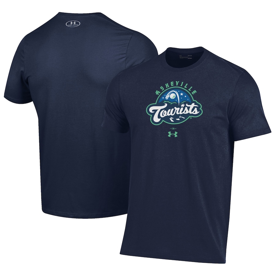 Men's Asheville Tourists Under Armour Navy Performance T-Shirt Men's Asheville Tourists Under Armour Navy Performance T-Shirt