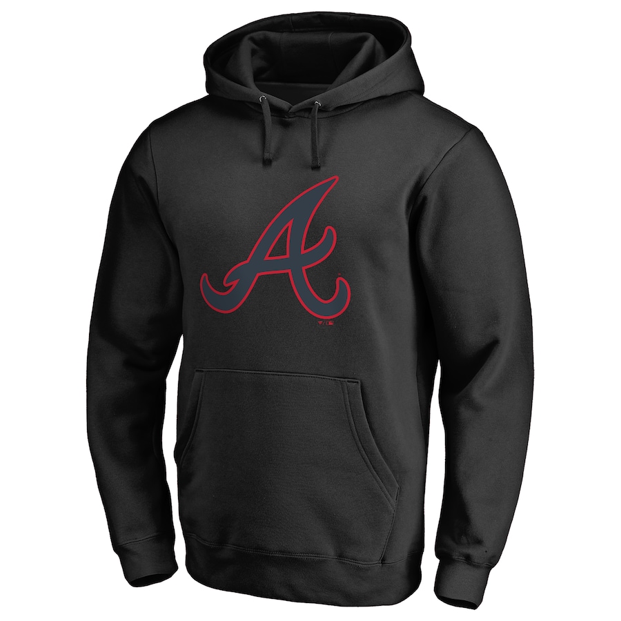 Men's Atlanta Braves Black Taylor Pullover Hoodie Men's Atlanta Braves Black Taylor Pullover Hoodie