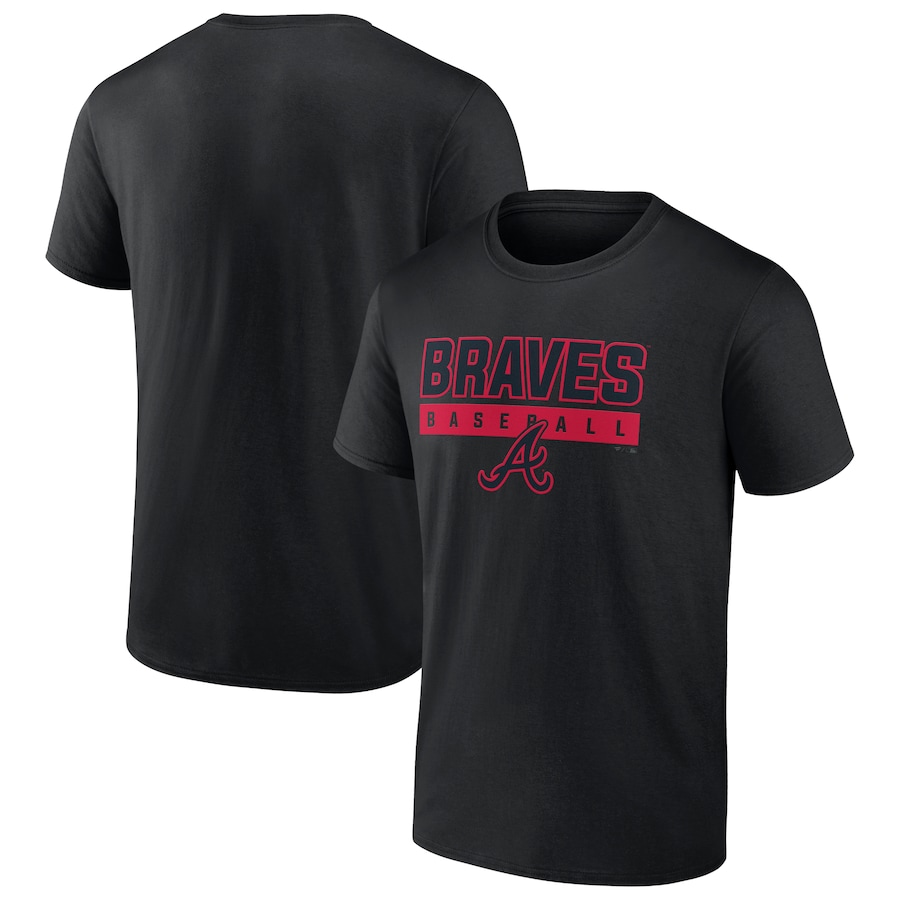 Men's Atlanta Braves Black In The Mitt T-Shirt Men's Atlanta Braves Black In The Mitt T-Shirt