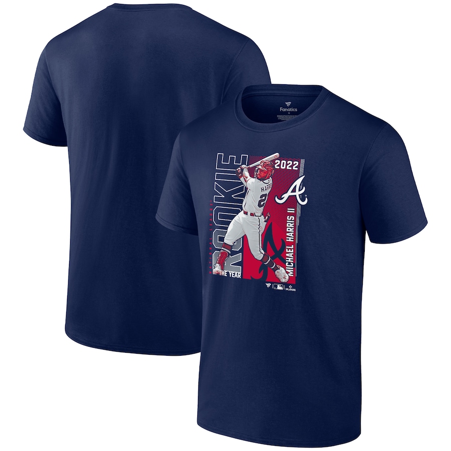 Men's Atlanta Braves Navy 2022 NL Rookie of the Year T-Shirt