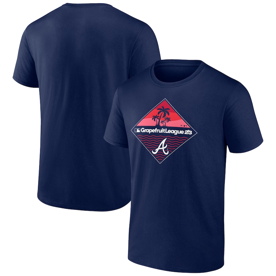 Men's Atlanta Braves Navy 2023 MLB Spring Training Diamond T-Shirt
