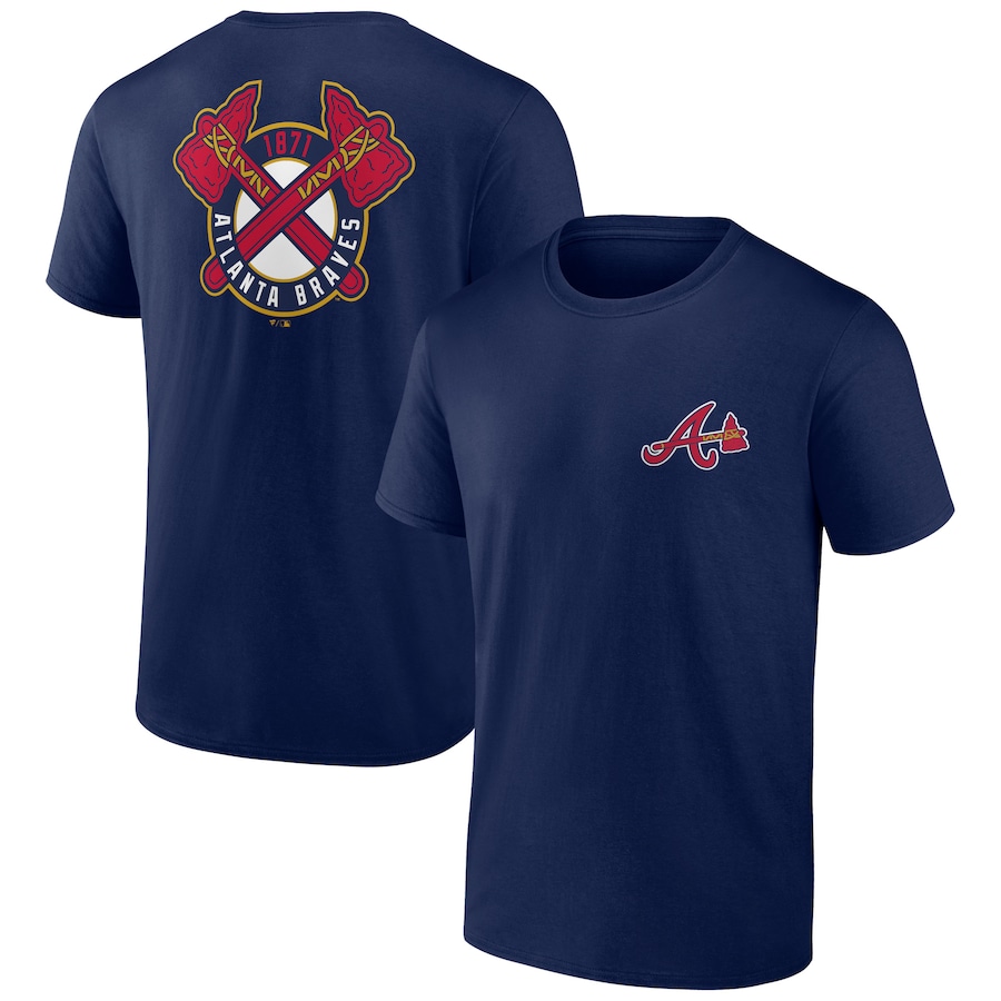 Men's Atlanta Braves Navy Bring It T-Shirt Men's Atlanta Braves Navy Bring It T-Shirt