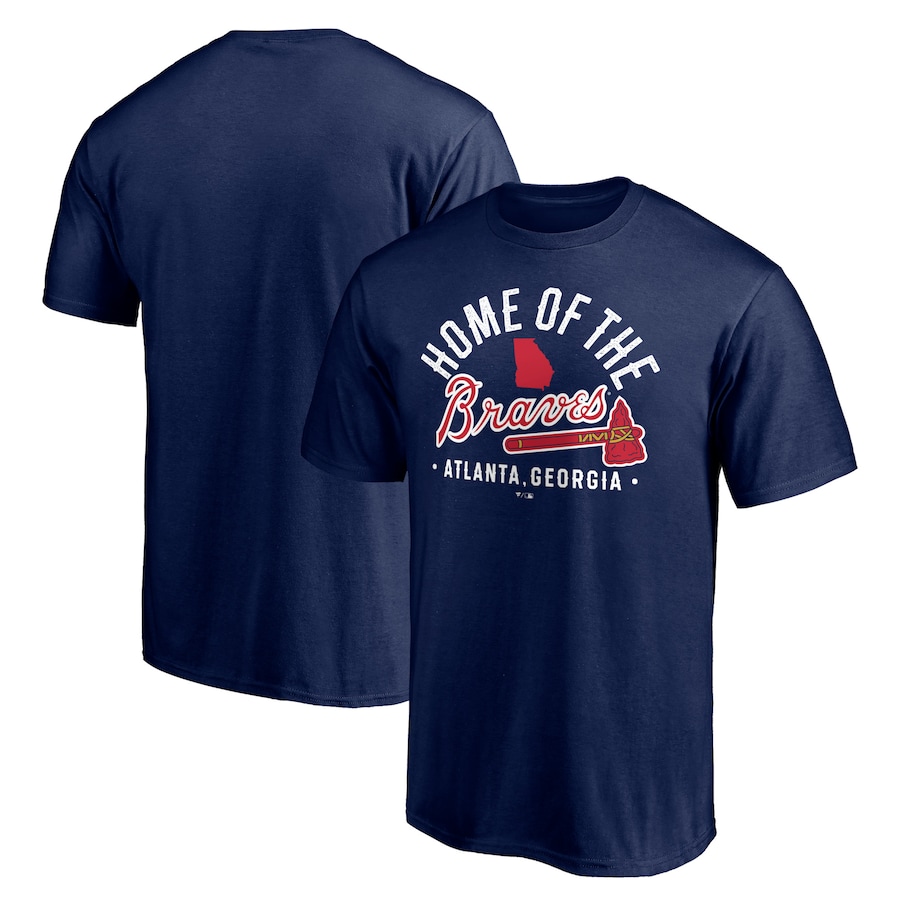 Men's Atlanta Braves Navy Hometown Collection Home of the Braves T-Shirt
