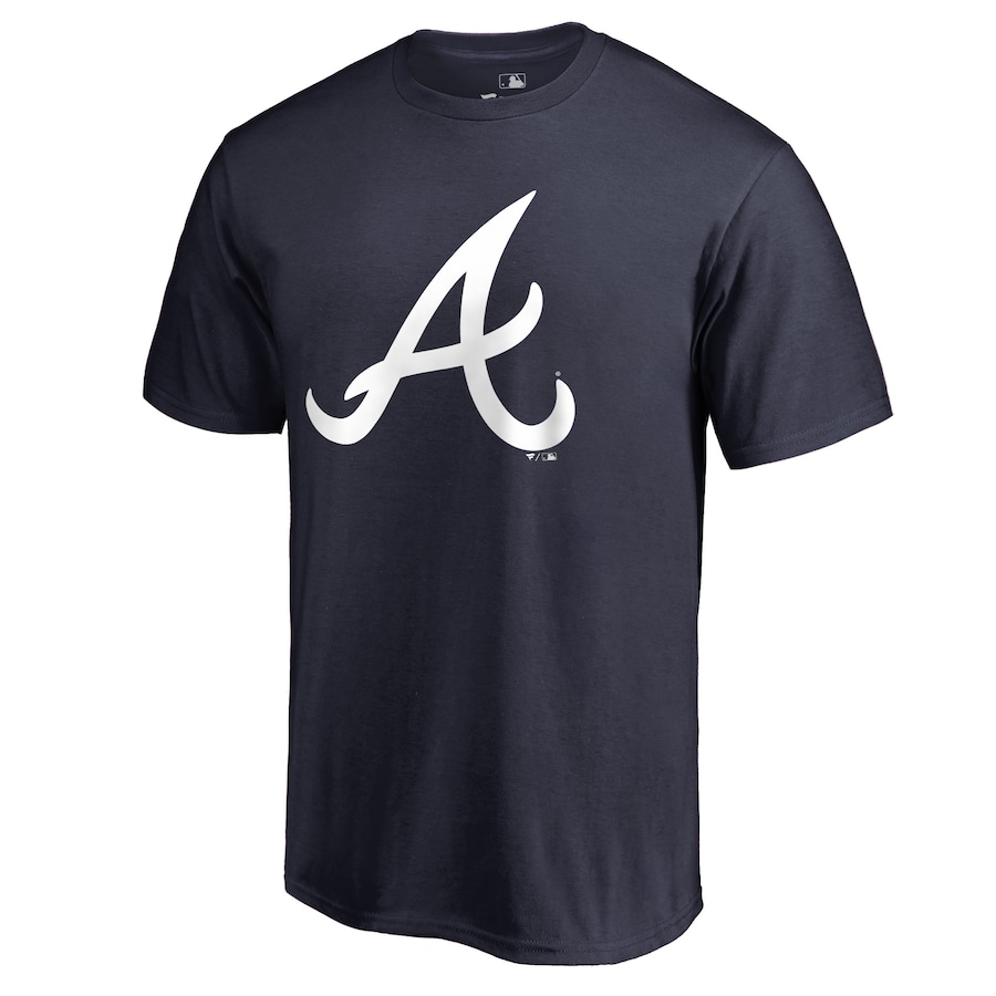 Men's Atlanta Braves Navy Team Color Primary Logo T-Shirt