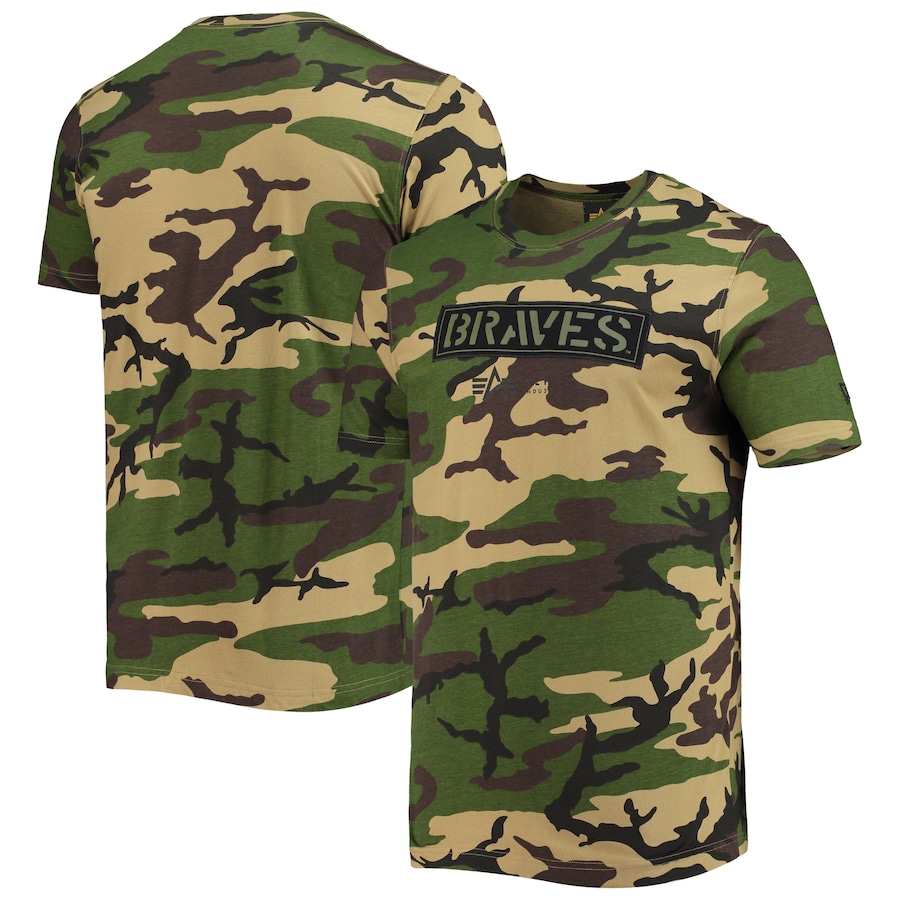 Men's Atlanta Braves New Era Camo Club T-Shirt Men's Atlanta Braves New Era Camo Club T-Shirt
