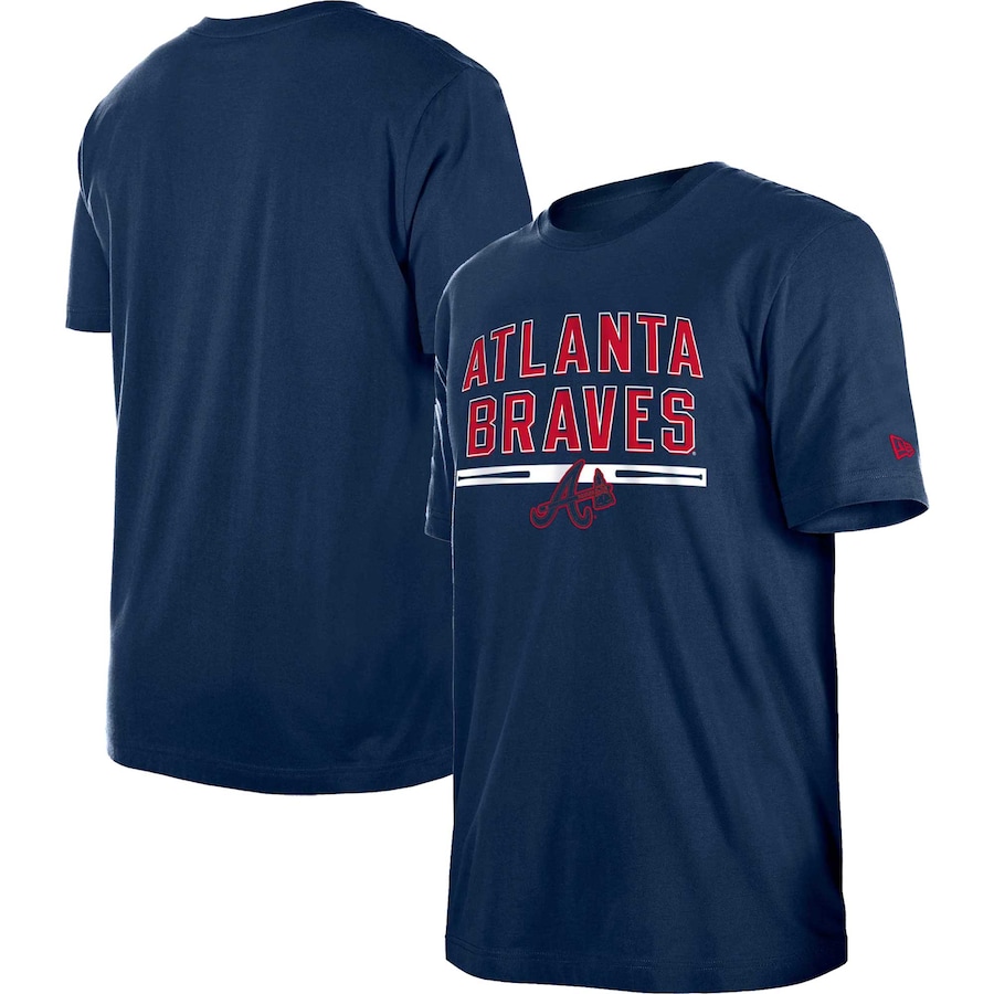 Men's Atlanta Braves New Era Navy Batting Practice T-Shirt Men's Atlanta Braves New Era Navy Batting Practice T-Shirt