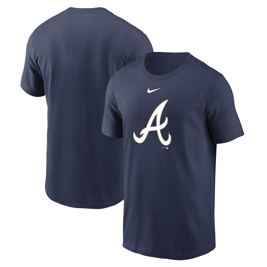 Men's Atlanta Braves Nike Navy 2022 Gold Program Logo T-Shirt Men's Atlanta Braves Nike Navy 2022 Gold Program Logo T-Shirt