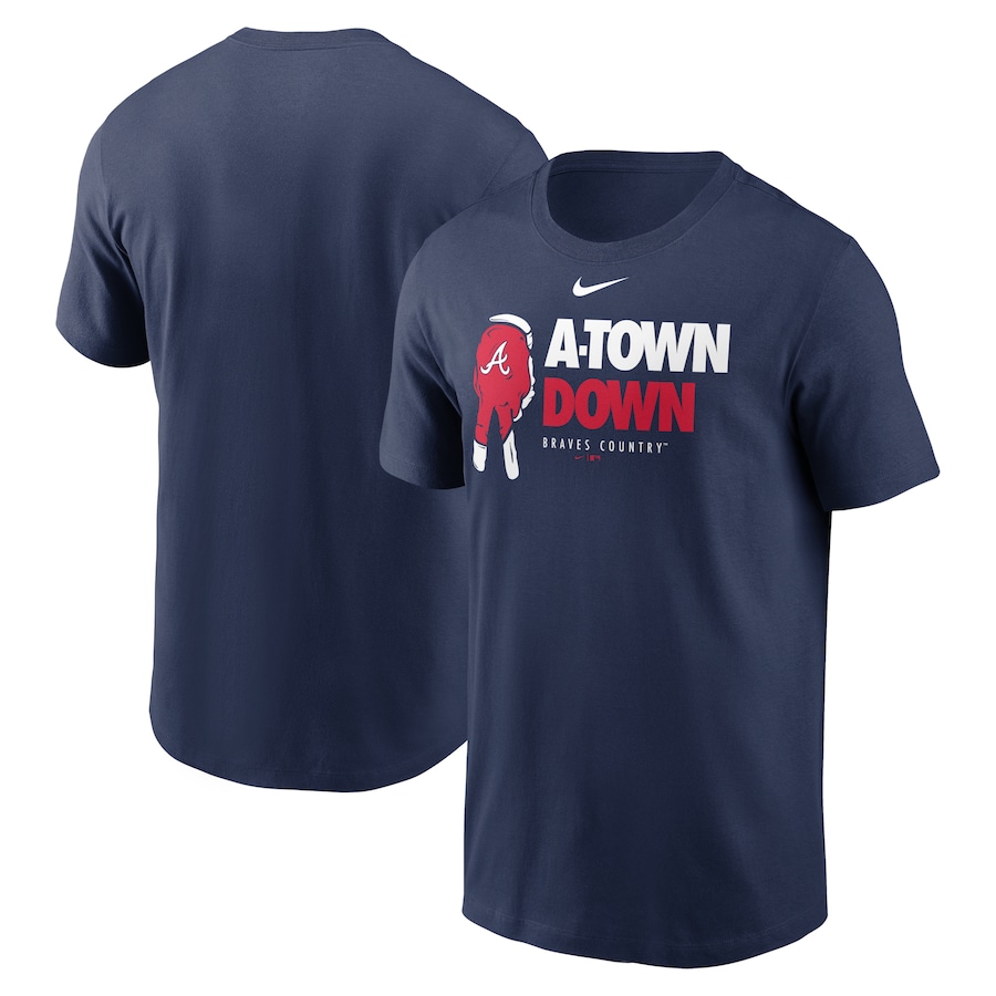 Men's Atlanta Braves Nike Navy A-Town Down Local Team T-Shirt