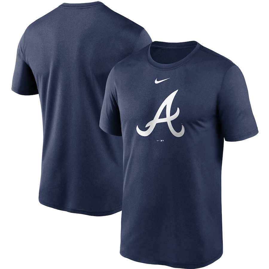 Men's Atlanta Braves Nike Navy Large Logo Legend Performance T-Shirt