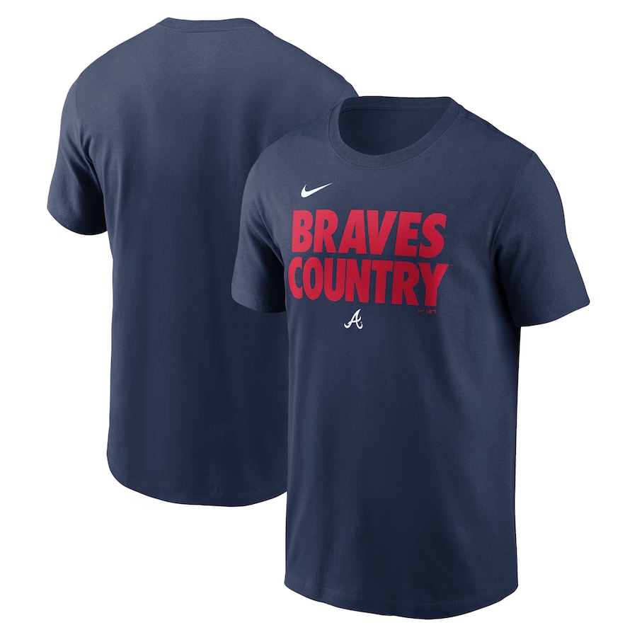 Men's Atlanta Braves Nike Navy Rally Rule T-Shirt Men's Atlanta Braves Nike Navy Rally Rule T-Shirt