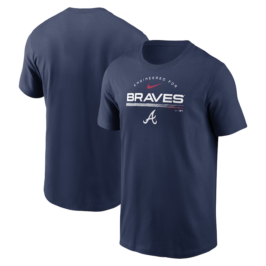 Men's Atlanta Braves Nike Navy Team Engineered Performance T-Shirt Men's Atlanta Braves Nike Navy Team Engineered Performance T-Shirt