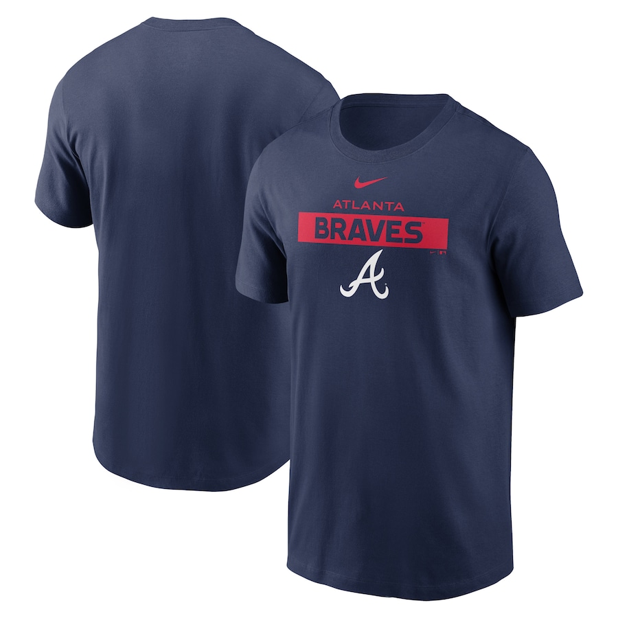 Men's Atlanta Braves Nike Navy Team T-Shirt Men's Atlanta Braves Nike Navy Team T-Shirt