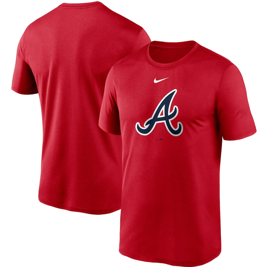 Men's Atlanta Braves Nike Red Large Logo Legend Performance T-Shirt