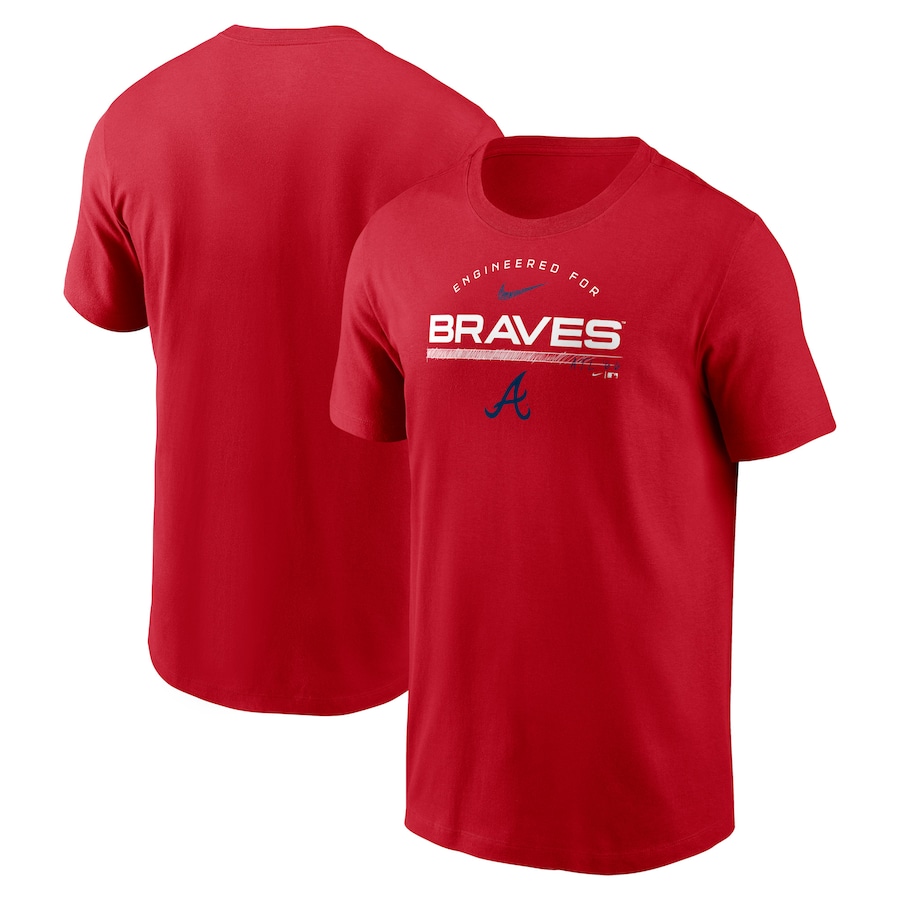 Men's Atlanta Braves Nike Red Team Engineered Performance T-Shirt Men's Atlanta Braves Nike Red Team Engineered Performance T-Shirt