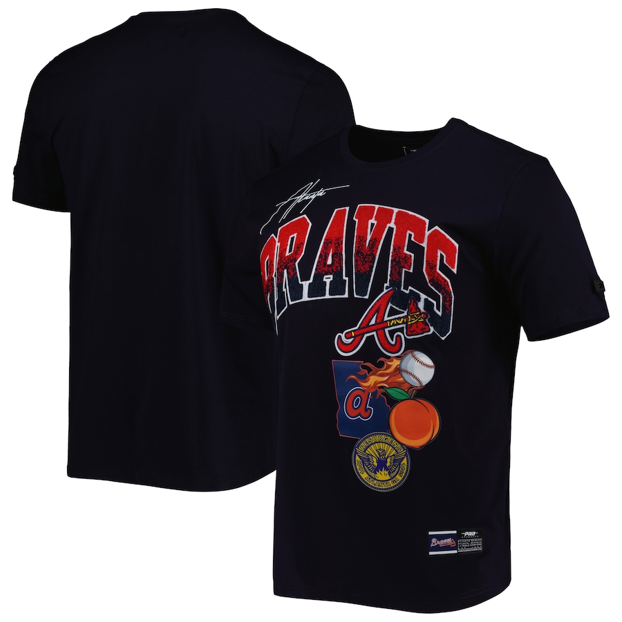 Men's Atlanta Braves Pro Standard Navy Hometown T-Shirt