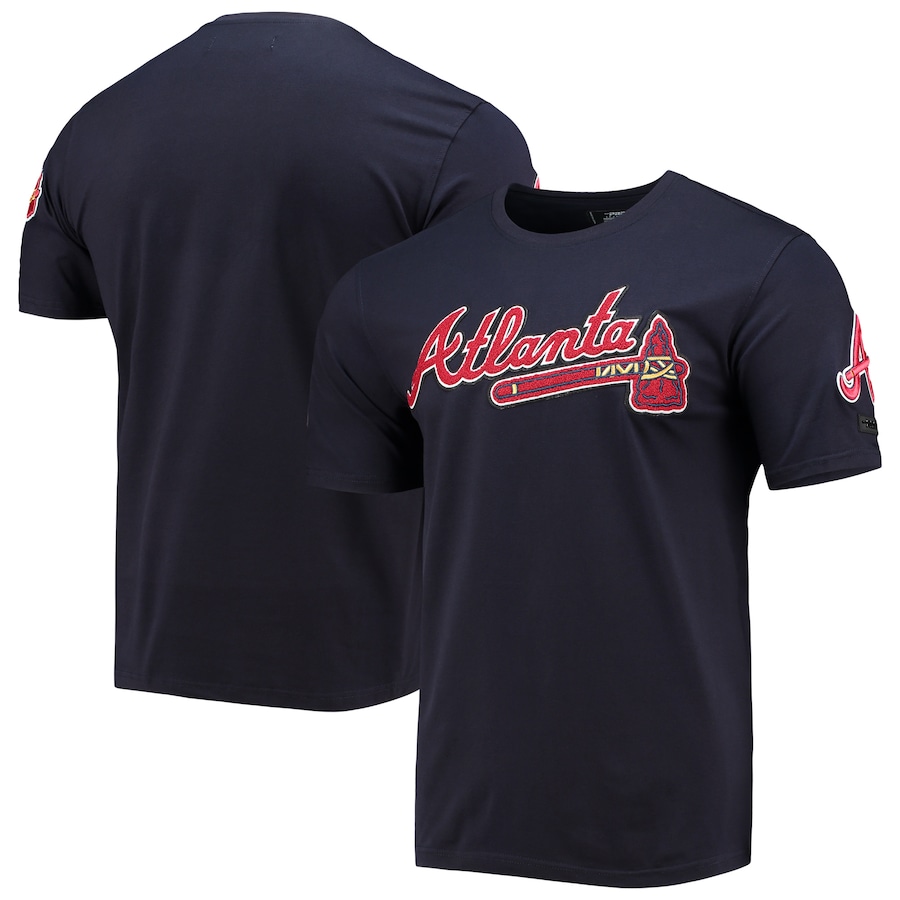 Men's Atlanta Braves Pro Standard Navy Team Logo T-Shirt