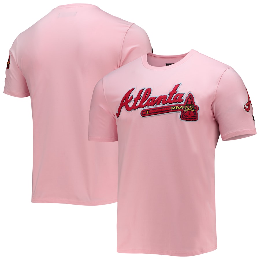 Men's Atlanta Braves Pro Standard Pink Club T-Shirt