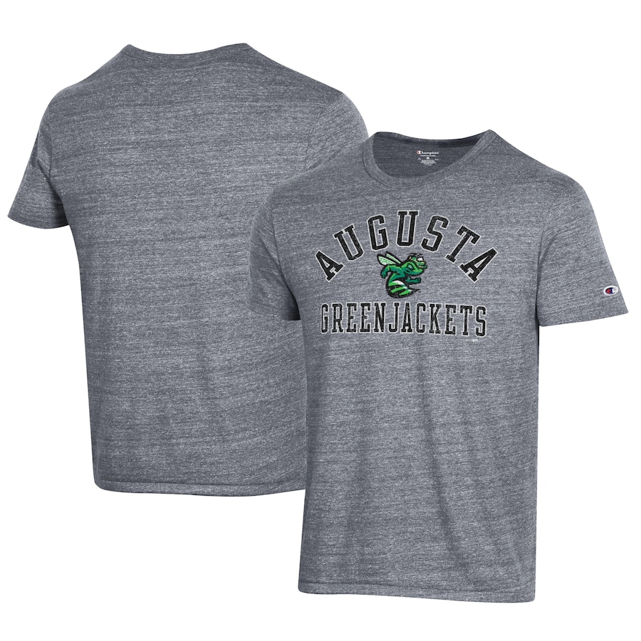 Men's Augusta GreenJackets Champion Gray Ultimate Tri-Blend T-Shirt Men's Augusta GreenJackets Champion Gray Ultimate Tri-Blend T-Shirt