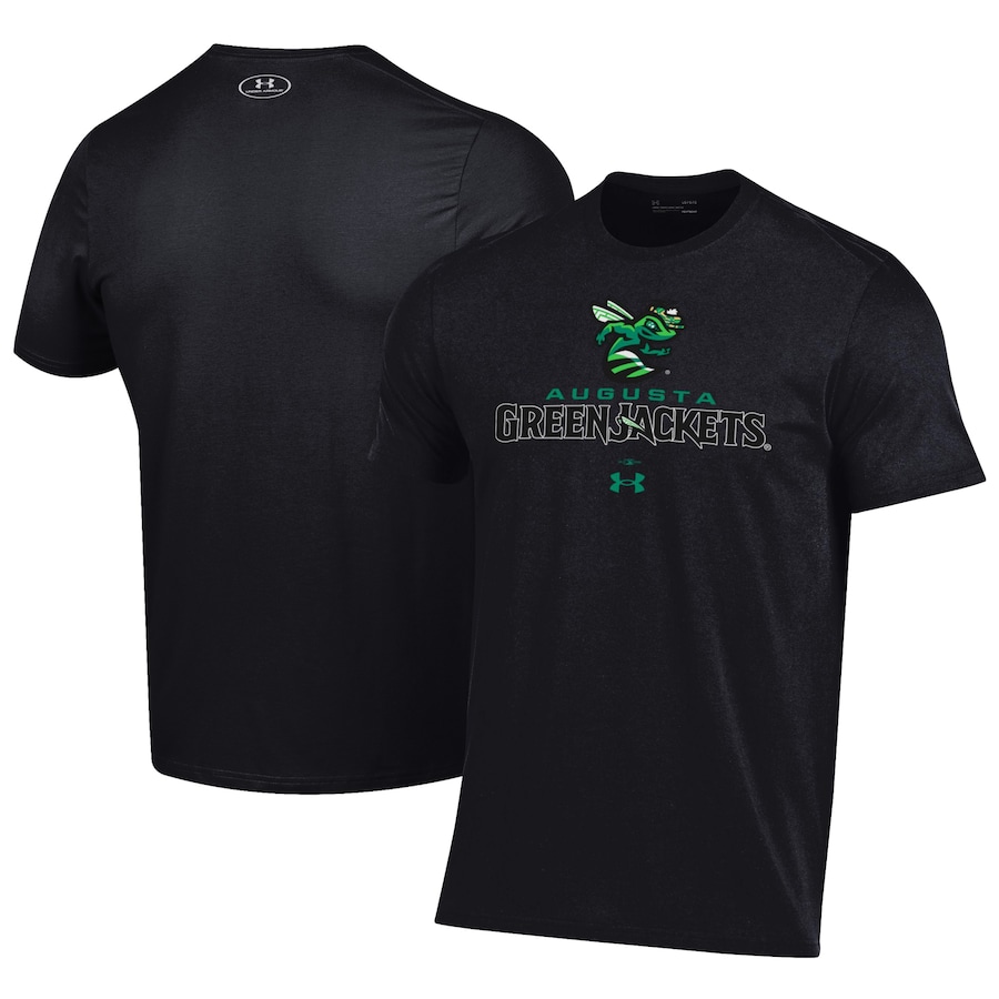 Men's Augusta GreenJackets Under Armour Black Performance T-Shirt