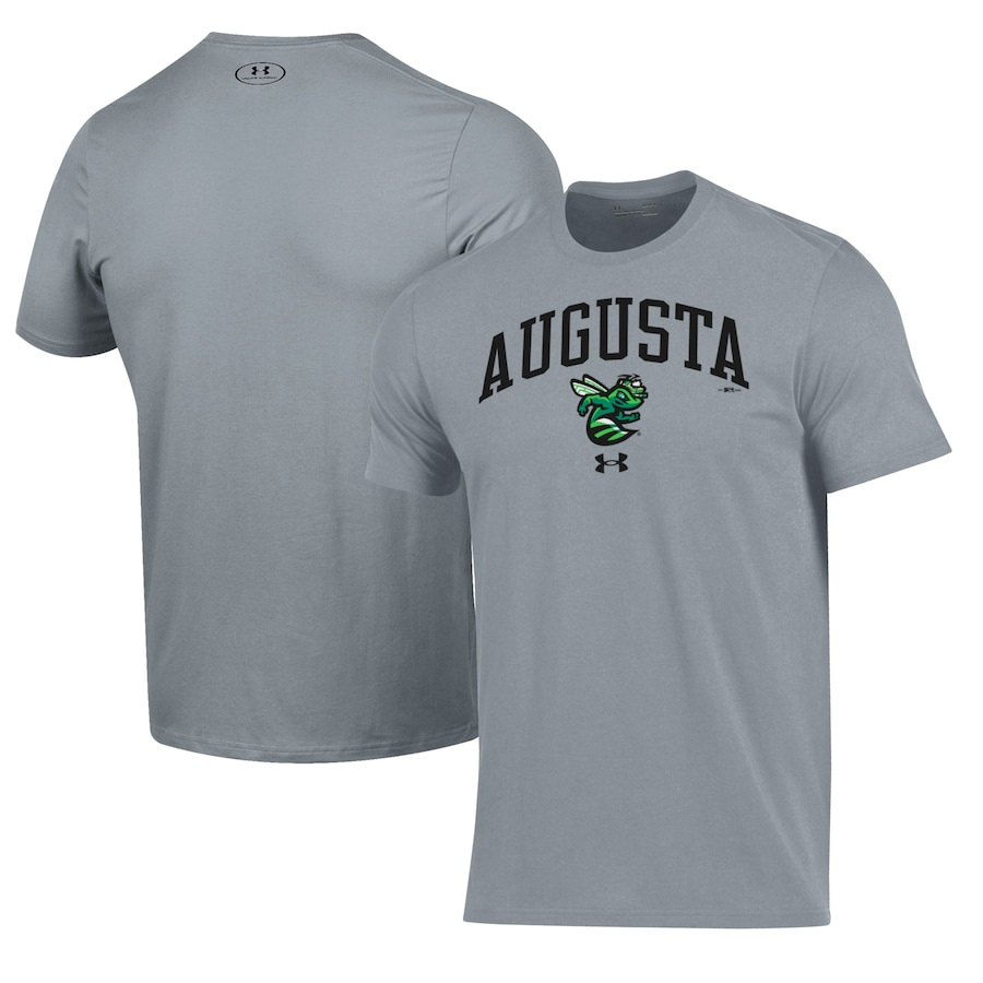 Men's Augusta GreenJackets Under Armour Gray Performance T-Shirt