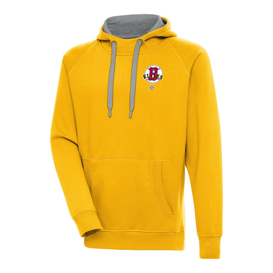 Men's Baltimore Elite Giants Antigua Gold Victory Pullover Hoodie Men's Baltimore Elite Giants Antigua Gold Victory Pullover Hoodie