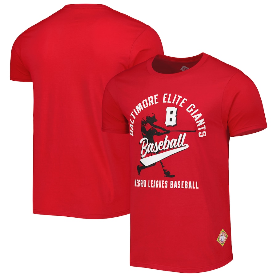 Men's Baltimore Elite Giants Stitches Red Soft Style T-Shirt Men's Baltimore Elite Giants Stitches Red Soft Style T-Shirt