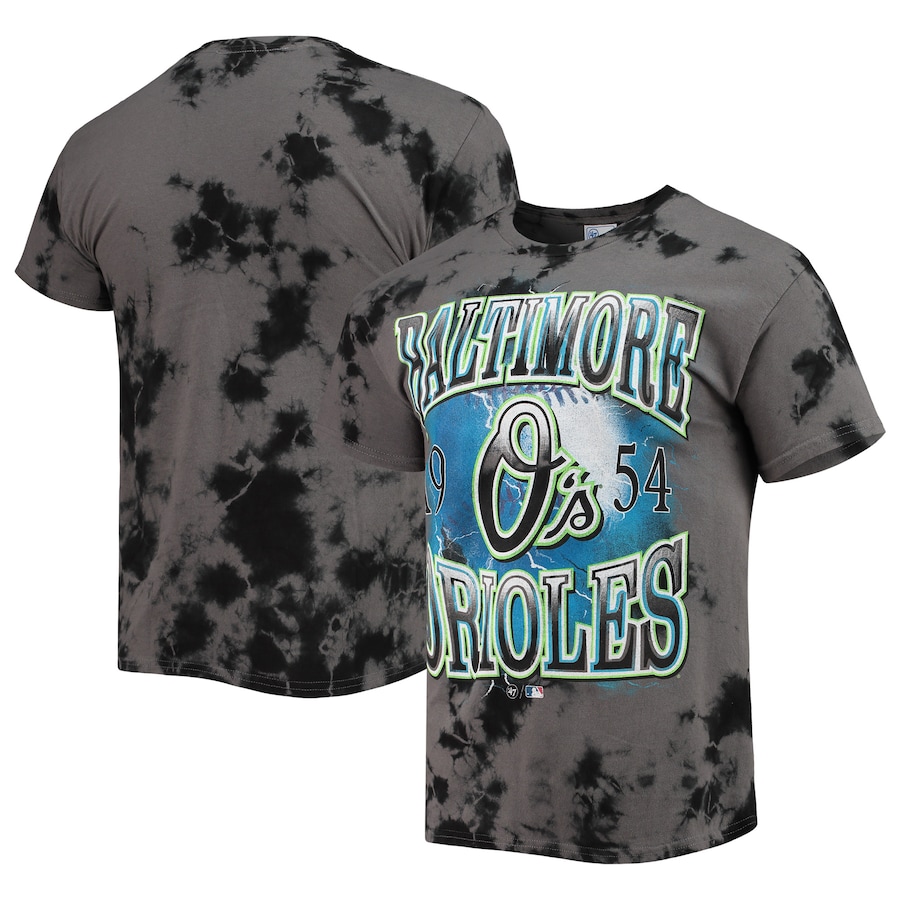 Men's Baltimore Orioles '47 Charcoal Wonder Boy Vintage Tubular T-Shirt Men's Baltimore Orioles '47 Charcoal Wonder Boy Vintage Tubular T-Shirt