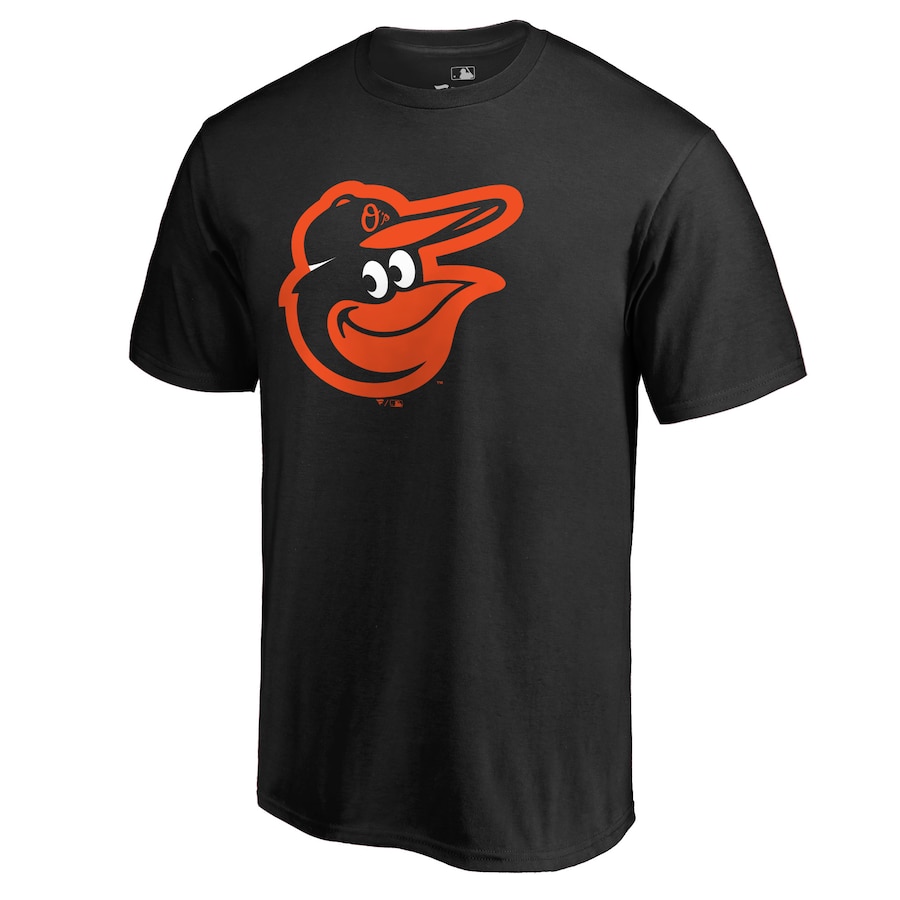Men's Baltimore Orioles Black Team Color Primary Logo T-Shirt Men's Baltimore Orioles Black Team Color Primary Logo T-Shirt