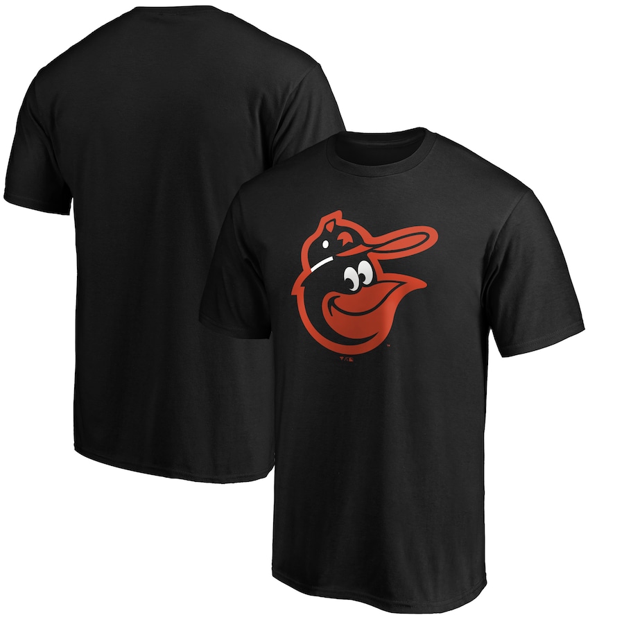 Men's Baltimore Orioles Black Cooperstown Collection Huntington Logo T-Shirt Men's Baltimore Orioles Black Cooperstown Collection Huntington Logo T-Shirt