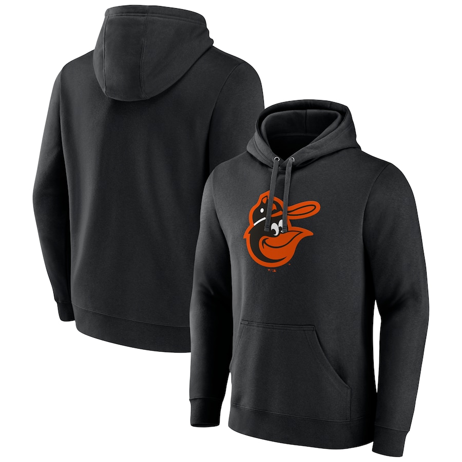 Men's Baltimore Orioles Black Cooperstown Collection Pullover Hoodie Men's Baltimore Orioles Black Cooperstown Collection Pullover Hoodie
