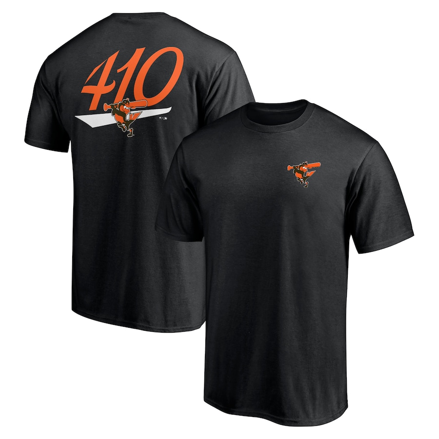 Men's Baltimore Orioles Black The 410 T-Shirt Men's Baltimore Orioles Black The 410 T-Shirt