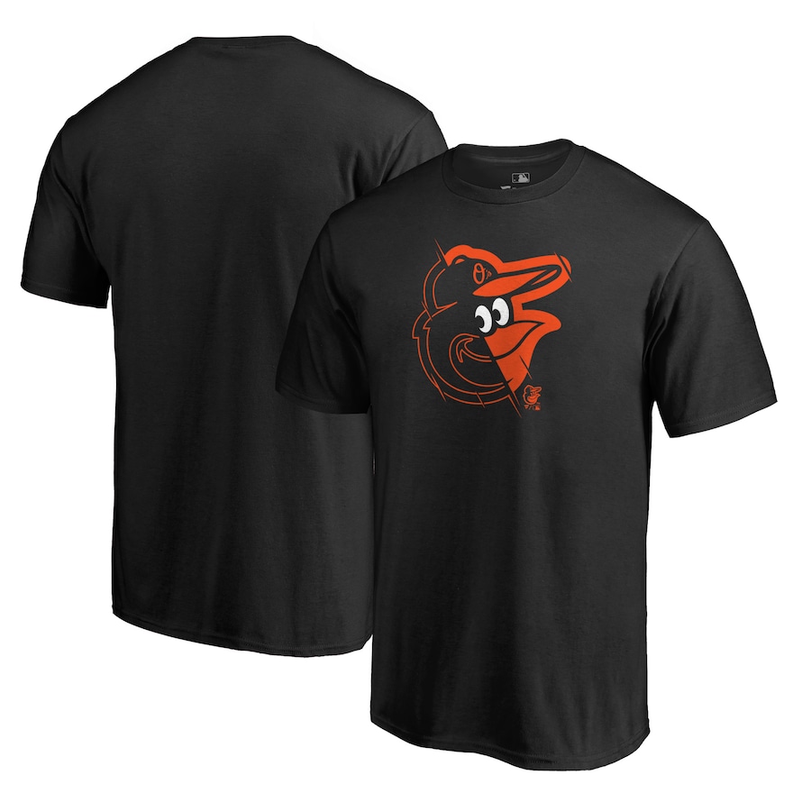 Men's Baltimore Orioles Black X-Ray T-Shirt